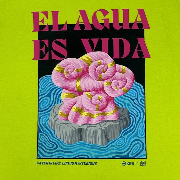 janji x YAiKEL T-Shirt Mens Large RUNTERRA BIO Long Sleeve Graphic Running Tee - Picture 2 of 10